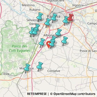 Mappa Via Palazzina, 35020 Due Carrare PD, Italia (6.99467)