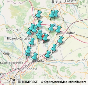 Mappa Via Perino Luigi, 10035 Mazzè TO, Italia (10.6825)