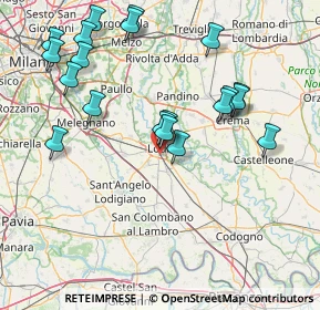Mappa Via Giuseppe Piermarini, 26900 Lodi LO, Italia (16.9095)