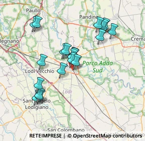 Mappa Via Giuseppe Piermarini, 26900 Lodi LO, Italia (6.702)