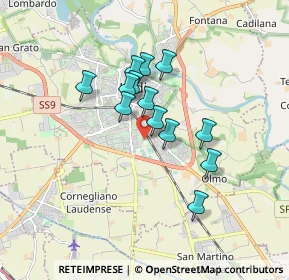 Mappa Via Giuseppe Piermarini, 26900 Lodi LO, Italia (1.30923)