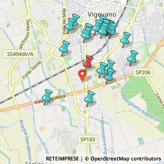 Mappa Via Longorio, 27029 Vigevano PV, Italia (1.073)