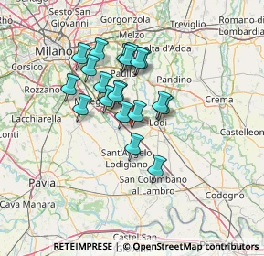 Mappa Via V. Fregoni, 26855 Lodi Vecchio LO, Italia (10.618)