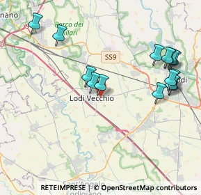Mappa Via V. Fregoni, 26855 Lodi Vecchio LO, Italia (4.482)