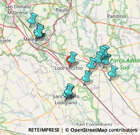 Mappa Via Michelangelo Buonarroti, 26855 Lodi Vecchio LO, Italia (7.60529)