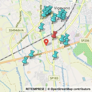 Mappa Via Antonio Labriola, 27029 Vigevano PV, Italia (1.138)