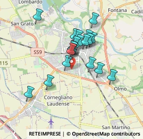 Mappa Via Giuseppe Saragat, 26900 Lodi LO, Italia (1.4165)