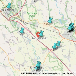 Mappa Via E. de Filippo, 26855 Lodi Vecchio LO, Italia (6.3585)