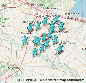 Mappa Via per le Caselle, 25023 Gottolengo BS, Italia (10.059)