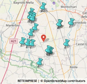 Mappa Via per le Caselle, 25023 Gottolengo BS, Italia (7.568)