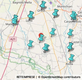Mappa Via per le Caselle, 25023 Gottolengo BS, Italia (9.5215)