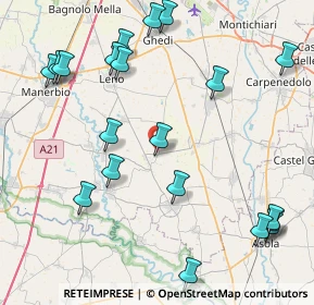 Mappa Via per le Caselle, 25023 Gottolengo BS, Italia (10.234)