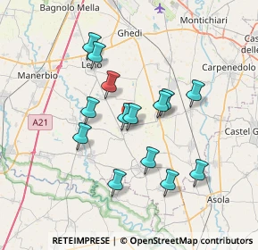 Mappa Via per le Caselle, 25023 Gottolengo BS, Italia (6.18)