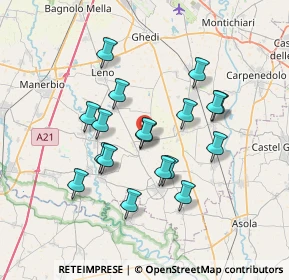 Mappa Via per le Caselle, 25023 Gottolengo BS, Italia (6.24)