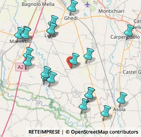Mappa Via per le Caselle, 25023 Gottolengo BS, Italia (9.298)