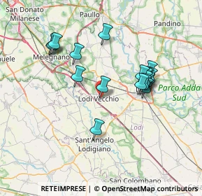 Mappa Via Dante Alighieri, 26855 Lodi Vecchio LO, Italia (6.70722)