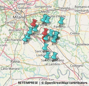 Mappa Via Cavalieri di Vittorio Veneto, 26855 Lodi Vecchio LO, Italia (9.8685)