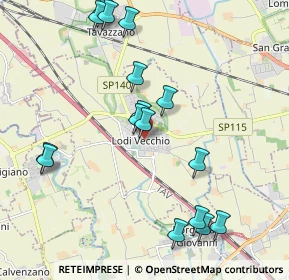 Mappa Via Cavalieri di Vittorio Veneto, 26855 Lodi Vecchio LO, Italia (2.20313)