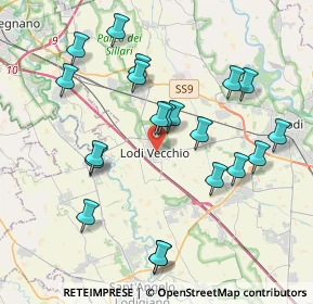 Mappa Via Cavalieri di Vittorio Veneto, 26855 Lodi Vecchio LO, Italia (4.0035)
