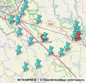 Mappa Via Cavalieri di Vittorio Veneto, 26855 Lodi Vecchio LO, Italia (4.956)