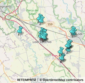 Mappa Via Cavalieri di Vittorio Veneto, 26855 Lodi Vecchio LO, Italia (2.935)