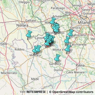 Mappa Via C. Caldara, 27029 Vigevano PV, Italia (8.694)
