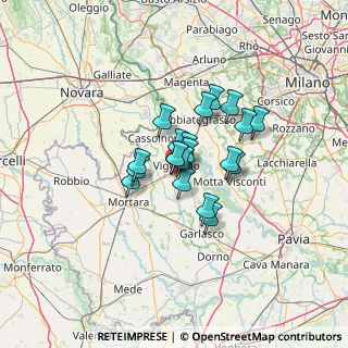 Mappa Via C. Caldara, 27029 Vigevano PV, Italia (8.151)