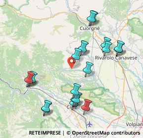 Mappa Borgata Montiglio, 10070 Rocca Canavese TO, Italia (8.233)