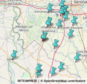 Mappa Via Giuseppe Verdi, 37060 Mozzecane VR, Italia (9.4625)