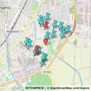 Mappa Via Caravaggio, 27029 Vigevano PV, Italia (0.406)