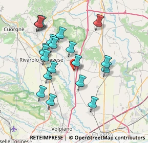 Mappa Via Amedeo V, 10090 San Giusto Canavese TO, Italia (7.2635)