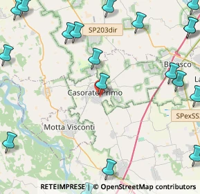 Mappa Via Marconi, 27022 Casorate Primo PV, Italia (6.7635)