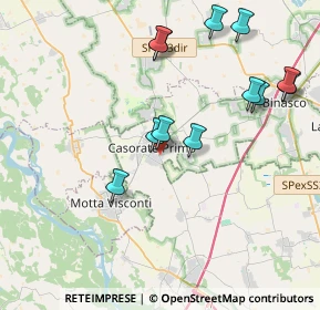 Mappa Via Marconi, 27022 Casorate Primo PV, Italia (4.14167)