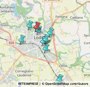 Mappa Via della Selvagreca, 26900 Lodi LO, Italia (1.54909)