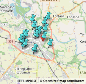 Mappa Via della Selvagreca, 26900 Lodi LO, Italia (1.321)