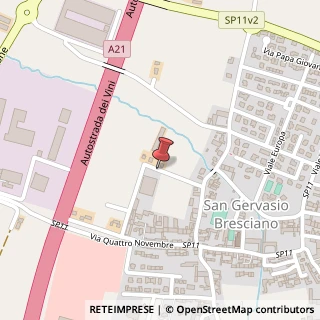Mappa Strada Onede, 1, 25020 San Gervasio Bresciano, Brescia (Lombardia)