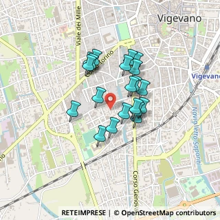 Mappa Via Vincenzo Gioberti, 27029 Vigevano PV, Italia (0.3215)