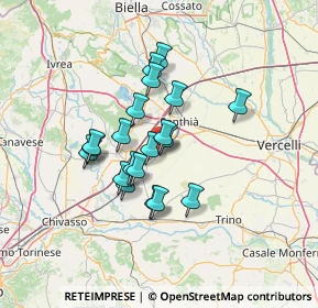 Mappa Via Guglielmo Marconi, 13041 Bianzè VC, Italia (10.345)