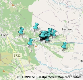 Mappa Piazza Dottor Domenico Osella, 10070 Rocca Canavese TO, Italia (0.557)