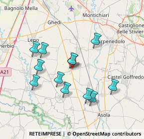 Mappa 25010 Isorella BS, Italia (6.62917)