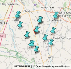 Mappa 25010 Isorella BS, Italia (6.50474)