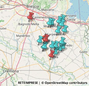 Mappa 25010 Isorella BS, Italia (10.3625)