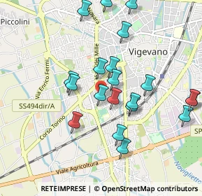 Mappa Via C. Cantù, 27029 Vigevano PV, Italia (0.9495)