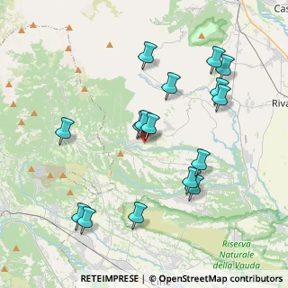 Mappa Via Montiglio, 10070 Rocca Canavese TO, Italia (4.05)