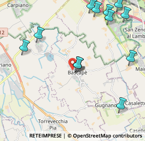 Mappa Via Valletta, 27010 Bascapè PV, Italia (2.48538)