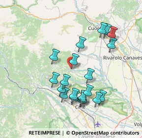 Mappa Via Umberto I', 10070 Rocca Canavese TO, Italia (7.246)