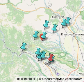 Mappa Via Umberto I', 10070 Rocca Canavese TO, Italia (6.73429)