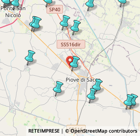 Mappa SS 516, 35028 Piove di sacco PD, Italia (6.5495)