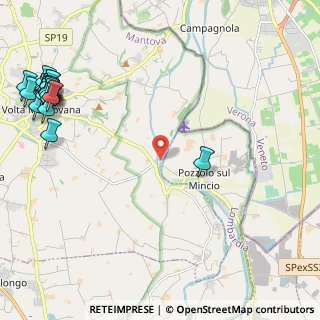 Mappa Via Volta - Pozzolo, 46049 Volta Mantovana MN, Italia (3.365)
