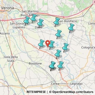Mappa Via Marcolongo, 37050 Oppeano VR, Italia (7.17615)